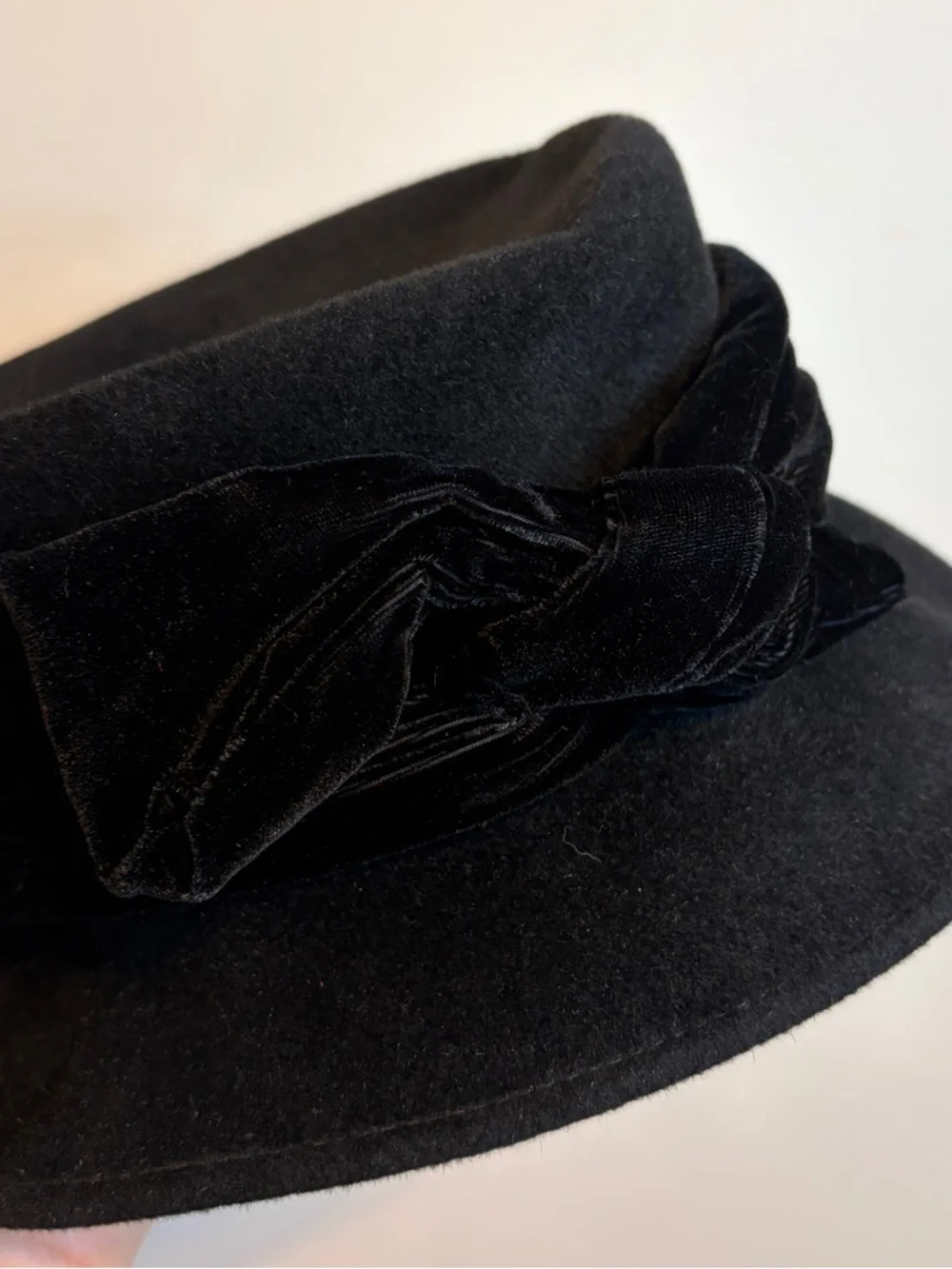 Diamond Supply Co. Black Velvet-Band Wool Fedora Hat